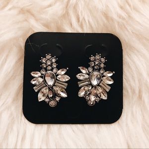 Silver stud earrings